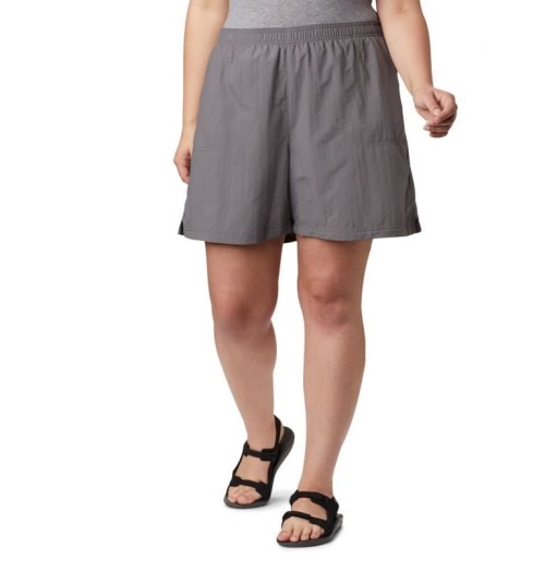 Columbia Sandy River Shorts Dame Grå | Plus Size 38179L